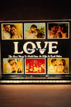 Love Story LED Lamp – Personalized Photo Acrylic Light