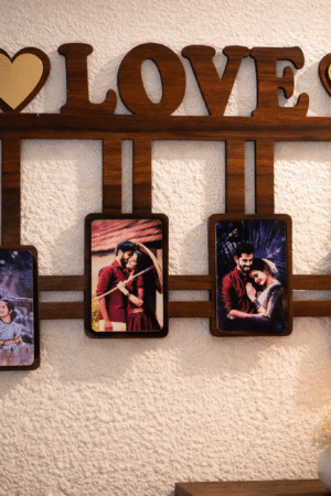 MDF Hanging Photo Frame | Love Moments Wall Decor