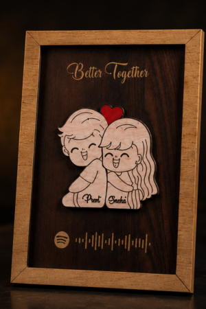 Spotify Wooden couple frame