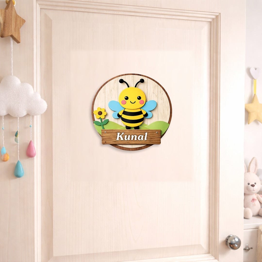 Buzz Bee Personalized Kids Name Board